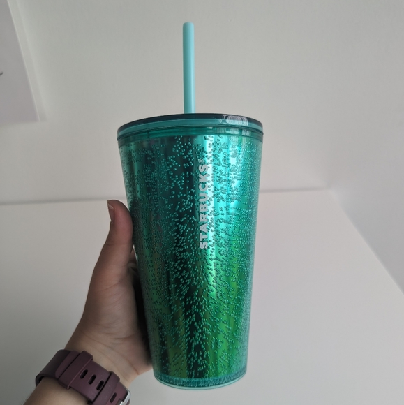 NWT Starbucks Green Bubble Ombre Tumbler - Picture 4 of 11